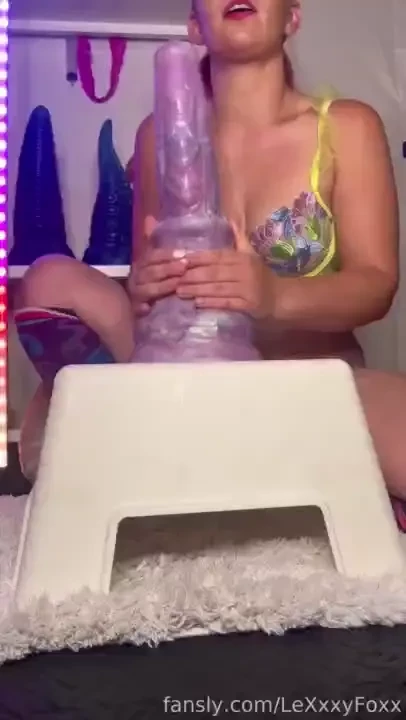 Getting andre to open me up so i can try even bigger toys mammothdildo 