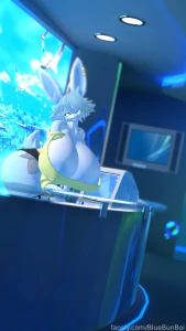 Bubbly office bunny showing off his bust in a totally not part 6