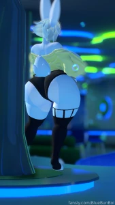 Bubbly office bunny showing off his bust in a totally not part 4