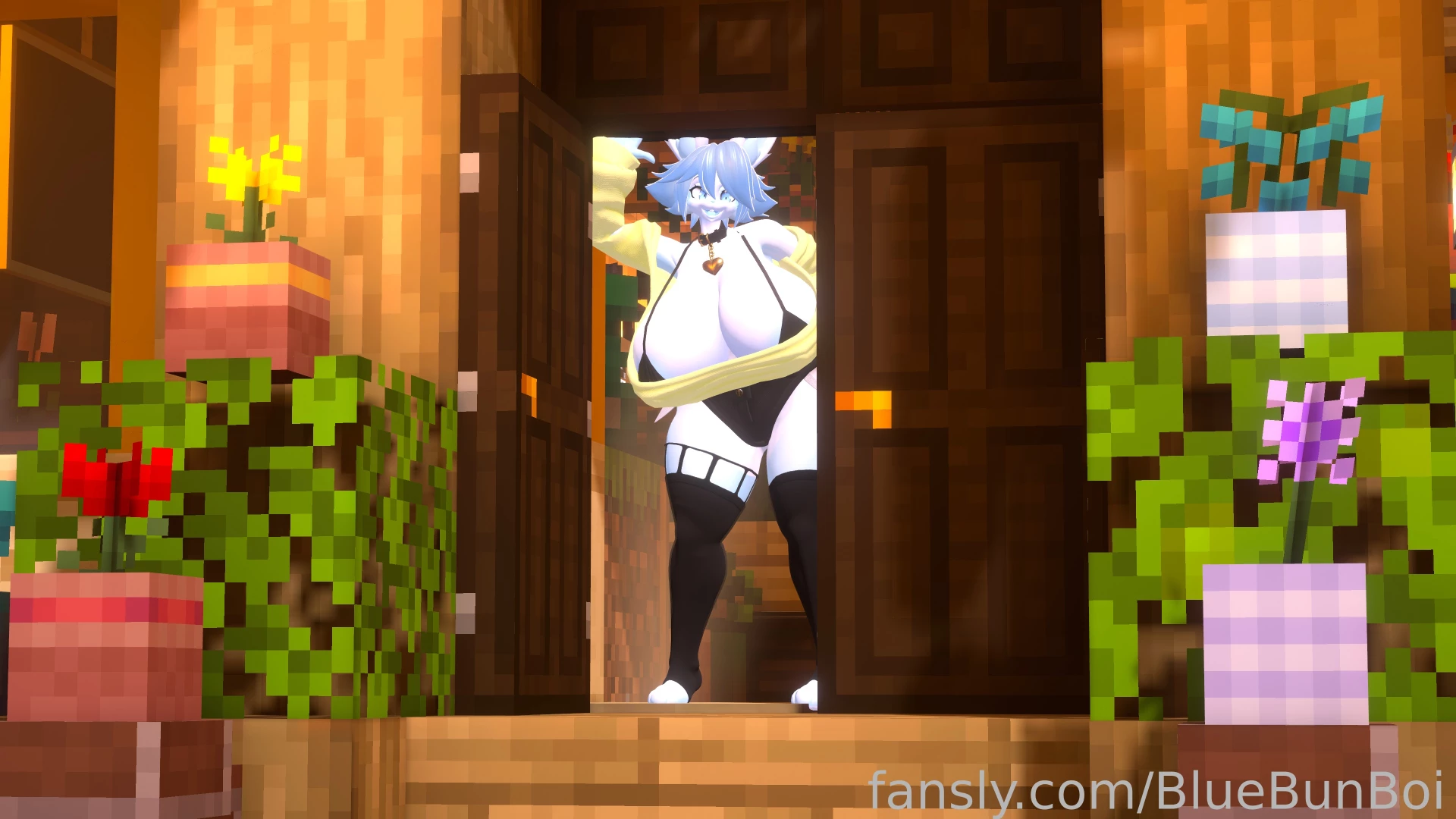 Wanna come cuddle in the minecraft house part 7 