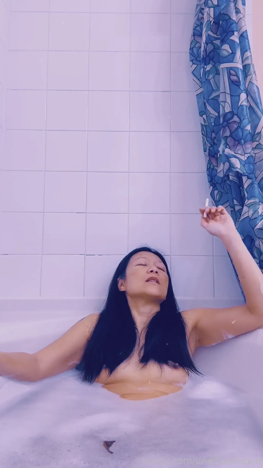 Bathtub petite performanceart indieauthor embodying a 