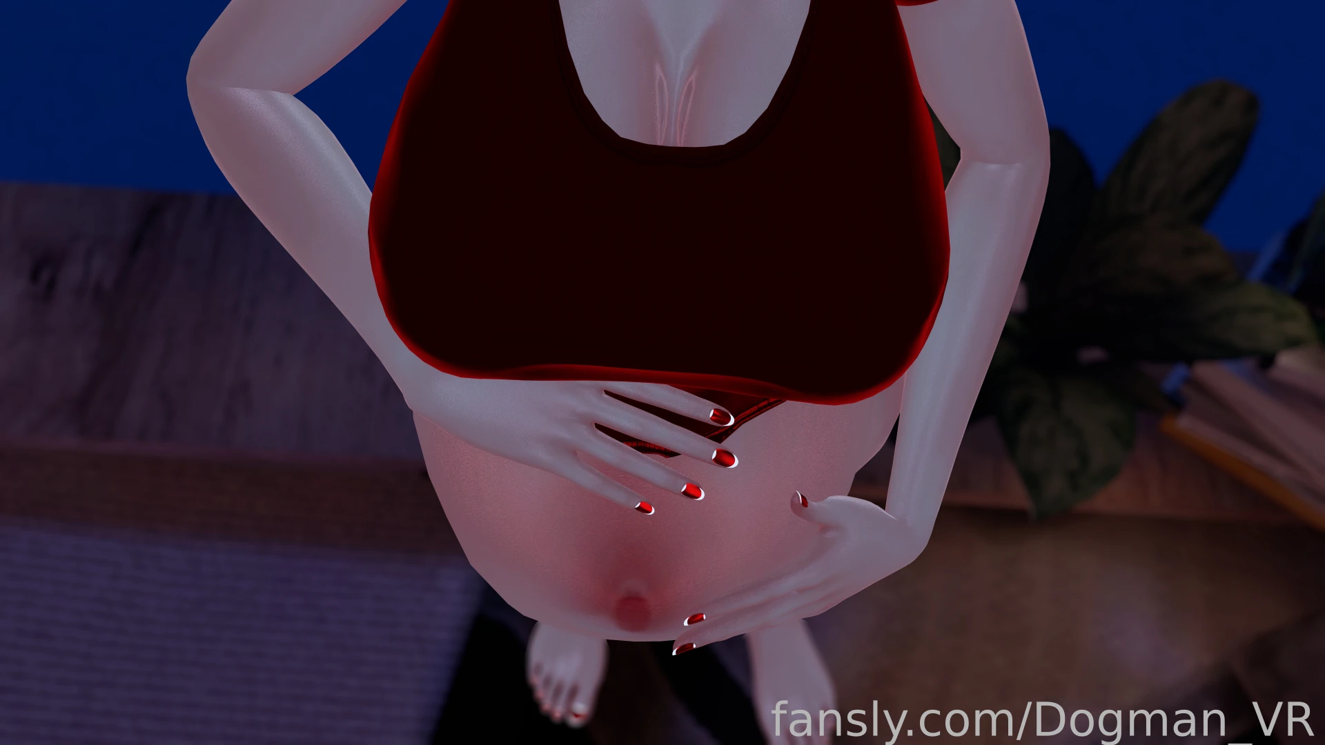 Big tummy big tummy pregnant belly tummy vr vtuber tummytuesday 