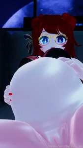 Happy you could make it love pregnant belly tummy vr vtuber part 1