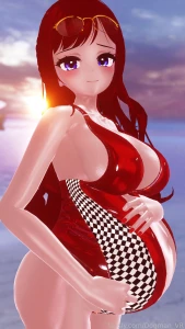 Going to be setting up stuff for a fansly stream today pregnant belly part 1