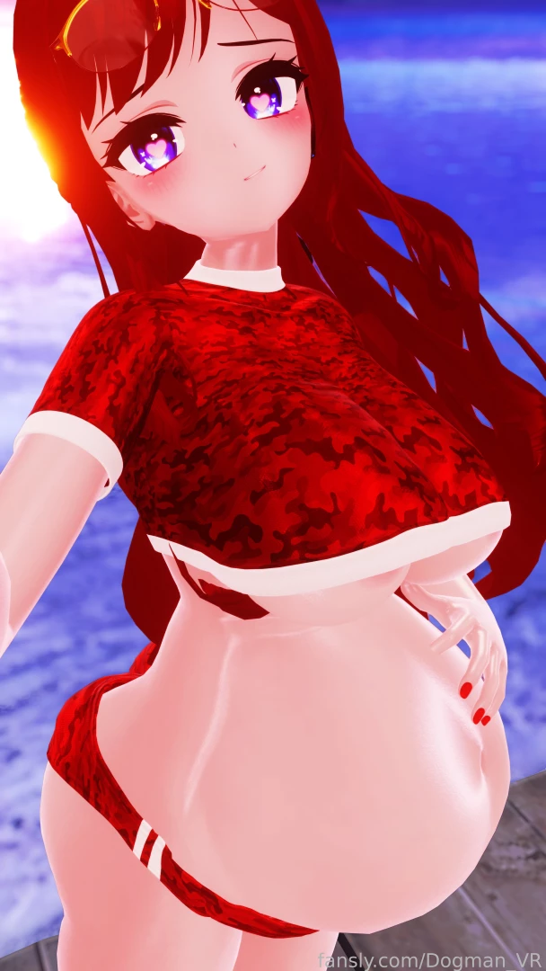 Take me down to the paradise city pregnant belly tummy vr vtuber part 1 