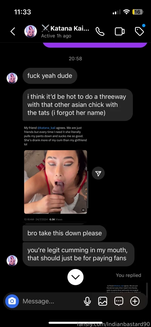 Guys katana_kaii told me to take this video of me using her to relieve 