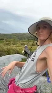 A little nip slip on a nature walk nipslip smalltits petite nature