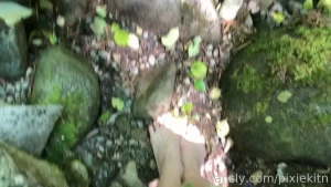 Kitten girl squirts in the woods if you saw me in the woods would you