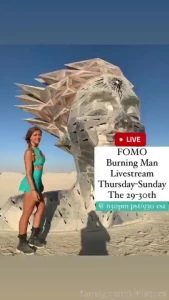 Fomo burning man livestream dean will be going to burning man this