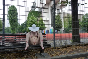 Flashing in budapest and berlin having fun with my zipper dress part 1