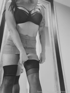 Appropriate work outfit secretary stockings heels miniskirt part 2