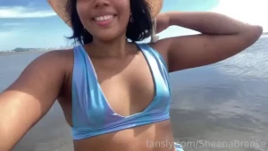 Forgot to post lol beach day in colombia flashing and ass shaking part 2