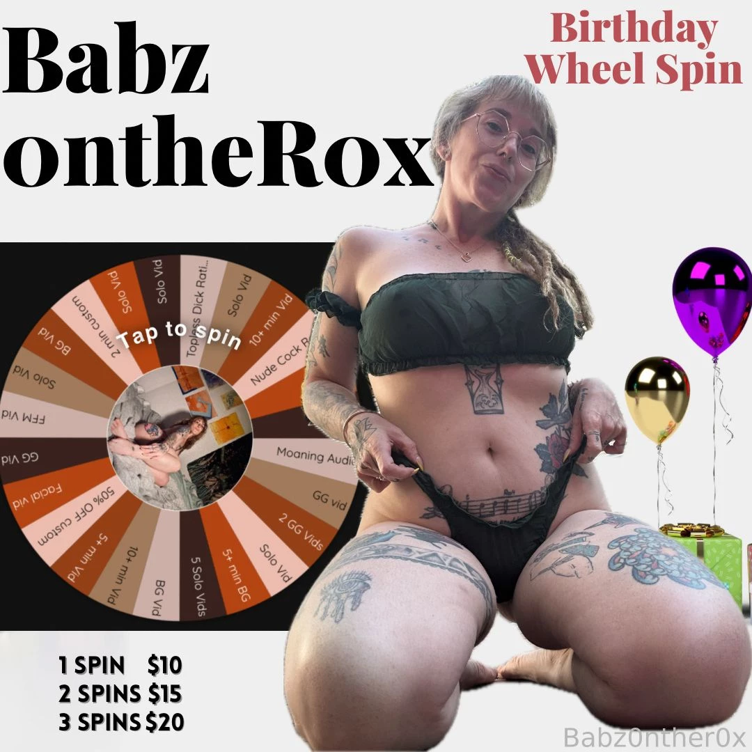 It s my birthday month which means specials for you max 3 spins - over 
