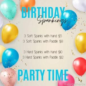 Anticipating some birthday spankings today part 1