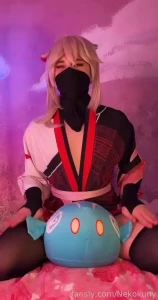 Only this plush toy separates you and me without panties fyp femboy