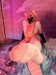 Be gentle with me meowster fyp femboy trap astolfo stockings cosplay