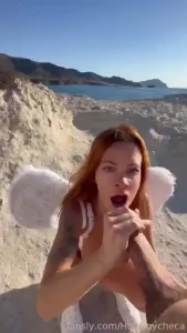Have you ever fucked a devil dressed like an angel boobs redhead busty