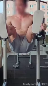 Full video gxcmen gxc221 gxcumming gym fitness workout daddy bigdick