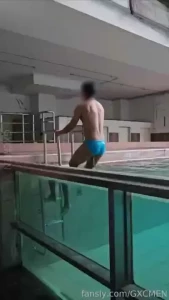 Highlight gxcmen gxc217 gxcumming public outdoor pool swimming show