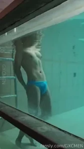 Full video gxcmen gxc217 gxcumming public outdoor pool swimming show