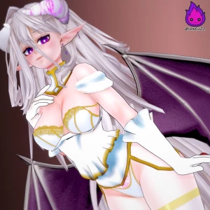 Vt 35 - mirune albedo cosplay include clothed underwear and nude
