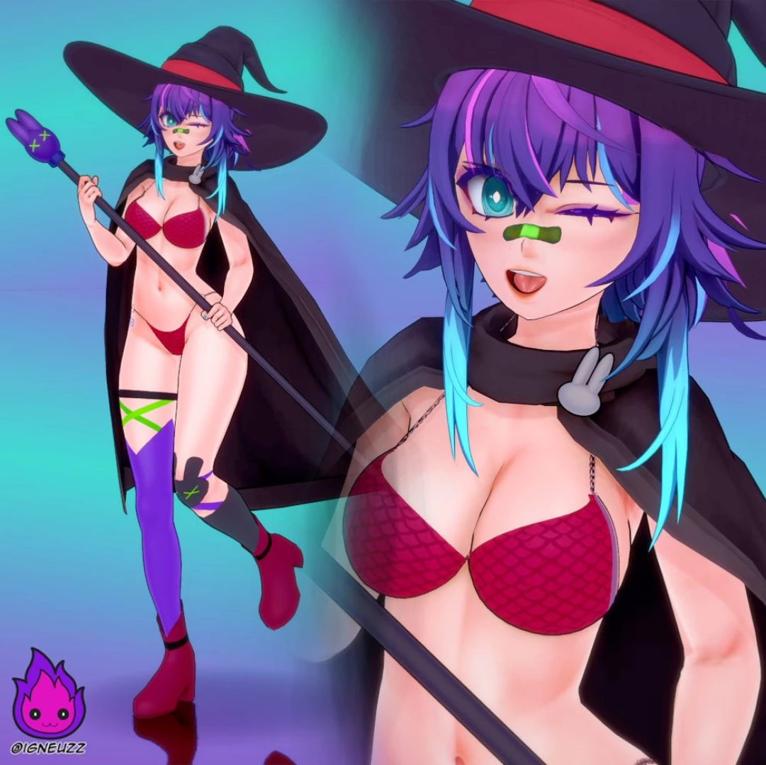 Vt 29 - melody witch include clothed underwear and nude variations 