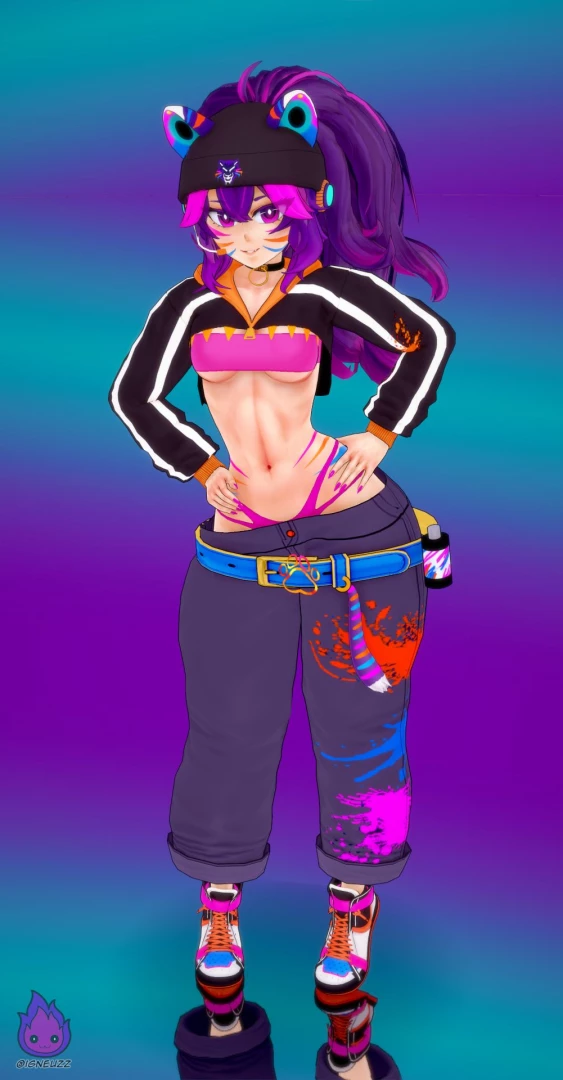 Vt 25 - taiga-tan remake include clothed underwear and nude variations 