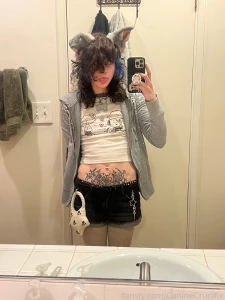 Do u like my outfit today 33 emo furry femboy puppy petplay trans part 1