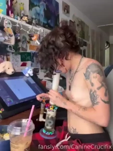 Small tits giant hits _ 420 puppy emo furry puppyboy weed tboy petplay