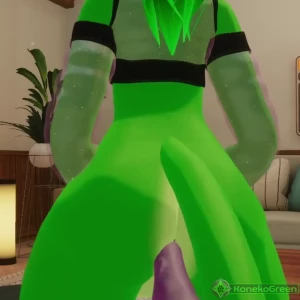 Sometimes i bounce on chat gt w gt konekogreen vr thick green furry