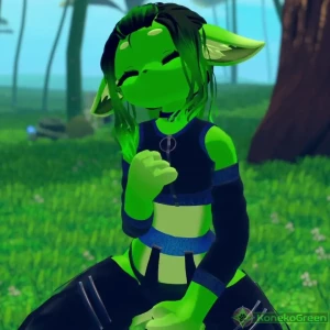 Rub rub konekogreen vr thick green furry neko femboy lewdtuber
