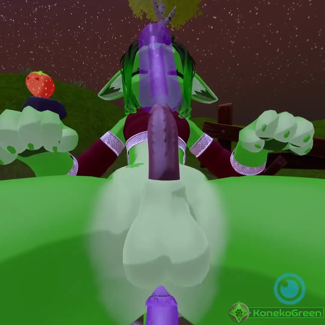 Cum nsfw vr thick bigbutt green furry neko femboy lewdtuber replay 