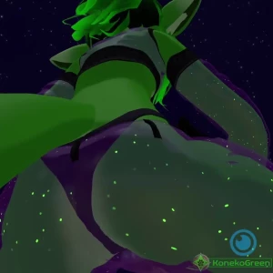 Tease nsfw vr thick bigbutt green furry neko femboy lewdtuber replay