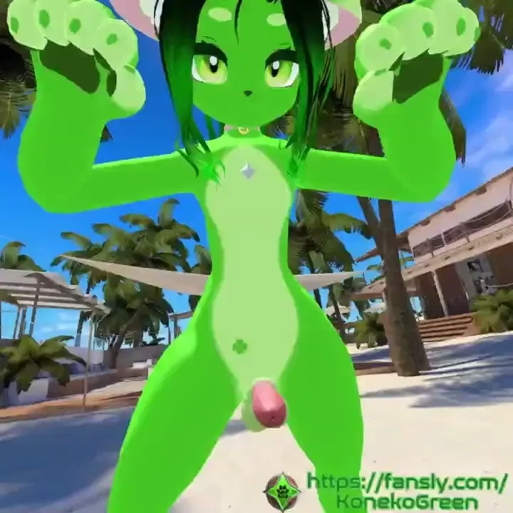 Hello hello mating press the honey cute green furry femboy vr switch 