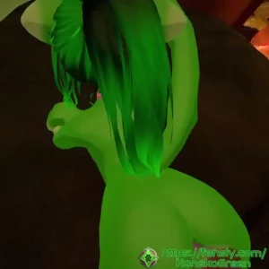 Hello hello uhm plap plap lt 3 cute green furry femboy vr