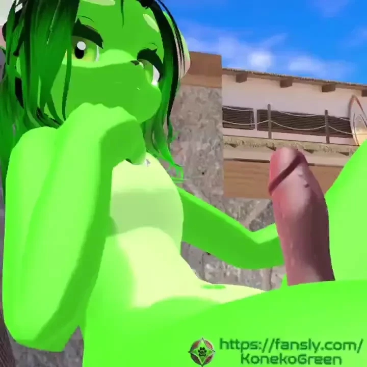 Hello hello had some fun with succubuslamb recently cute green furry 