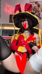 Bunny girl megumin ahegao set konosuba thighs cosplay fyp megumin