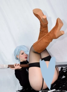 Mei mei cosplay set a lot of sexy poses from different angels focusing