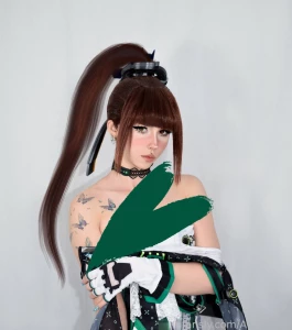 Eve stellar blade cosplay set a lot of sexy poses from different part 1