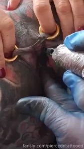 Part 2 tattooing the inside of my pussy pee hole and clit