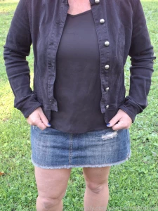 This is what i wore home from work the other day nearly got caught part 1