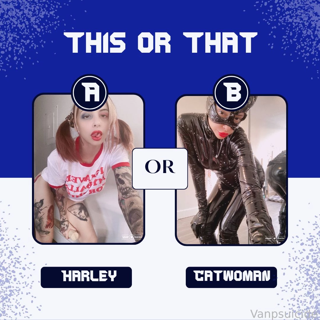 Who s gonna win catwoman or harley quinn unlock the video of your part 2 