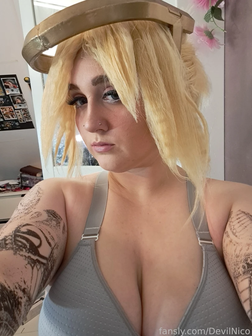 Some mercy lewds the temporary tattoos are still stuck 