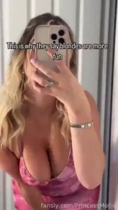 Blondes have more fun and show of their boobies fyp british english