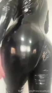 Happy halloween fyp pvc catsuit latex catwoman leather shiny bigboobs