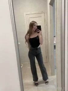 New jeans and top they fit in a good way part 1