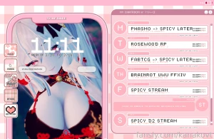 Schedule schedule i forgot to add it but 10 am pst tuesday is a new