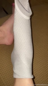 My feet are so sweaty after today enjoy this little sock peel i