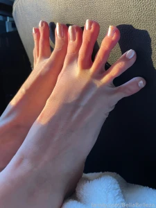 Just got inside to warm up after getting snow in my boots brrrr feet part 3