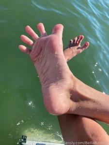 Some wet feet from this past weekend i just stripped off the pink